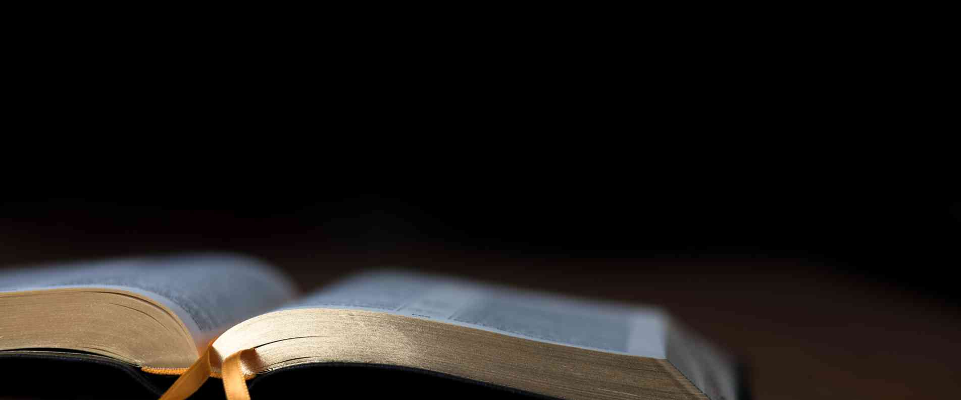 bible open on table