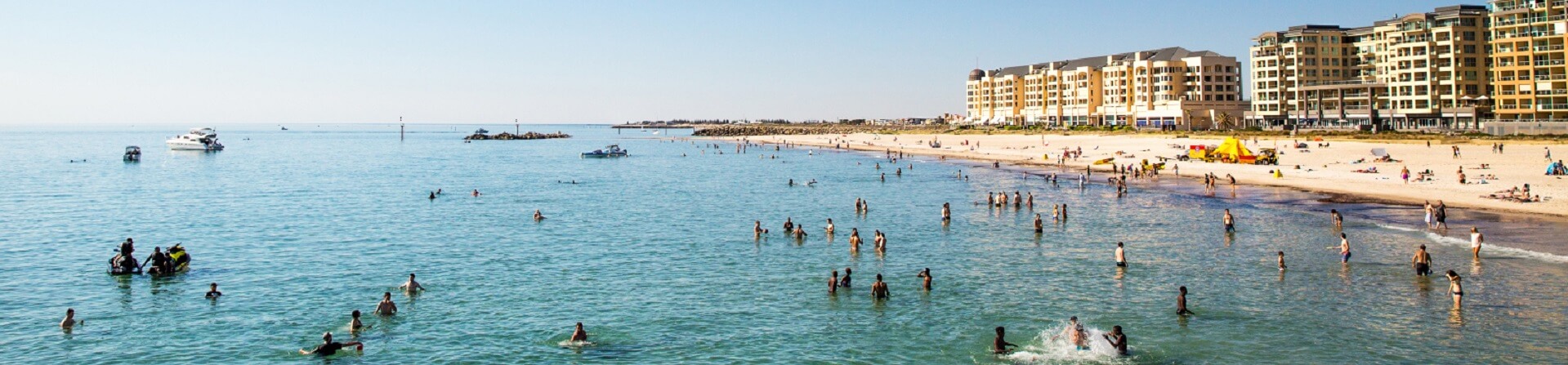 Is Glenelg Beach safe to swim?