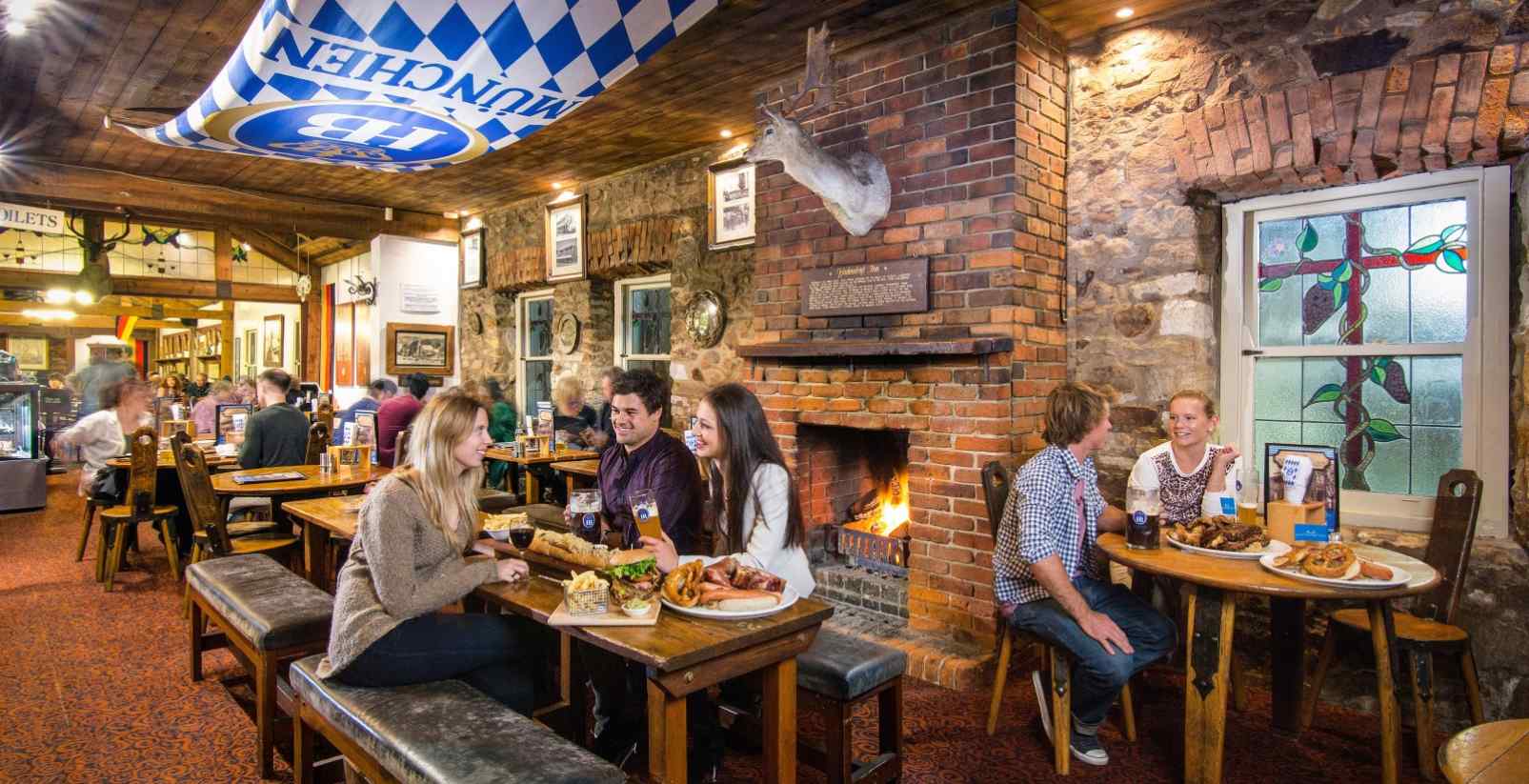 People eating in Hahndorf inn
